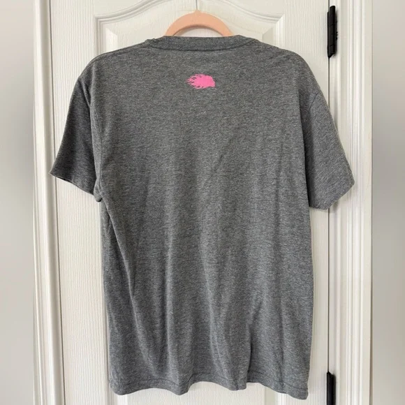 Burn Women's Gray Hope Tee - Pink Ribbon - Picture 2 of 2